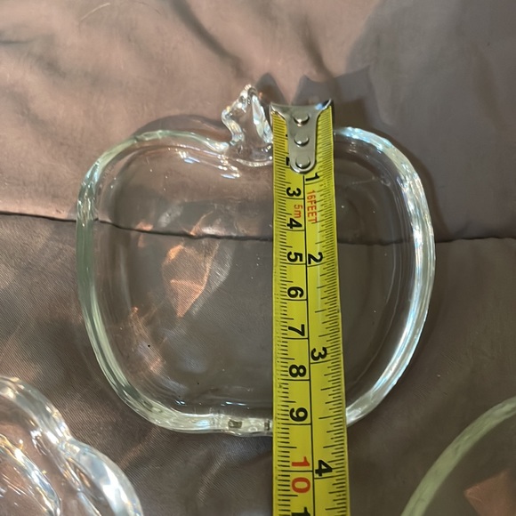 Bundle of 3 fruit Glass dishes/ trinket dishes/nut or candy dishes vinta… - Picture 7 of 9